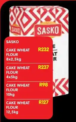 Shoprite SASKO CAKE WHEAT FLOUR 8×2,5kg offer