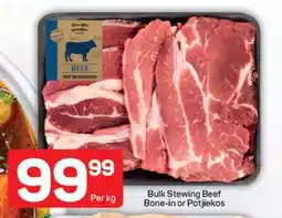 Pick n Pay Bulk Stewing Beef Bone-in or Potjiekos offer