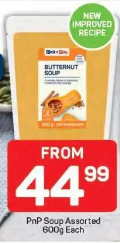 Pick n Pay PnP Soup Assorted 600g Each offer