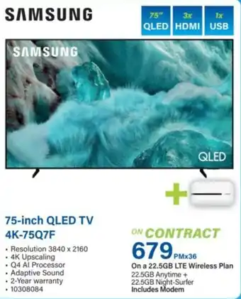 Samsung 75-inch QLED TV