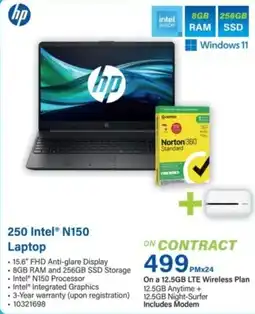 Incredible Connection Hp 250 Intel N150 Laptop offer
