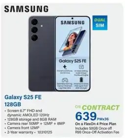 Incredible Connection Samsung Galaxy S25 FE 128GB offer