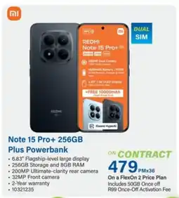 Incredible Connection Redmi Note 15 Pro+ 256GB Plus Powerbank offer