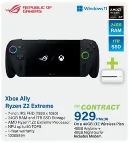 Incredible Connection Republic of Gamers Xbox Ally Ryzen Z2 Extreme offer