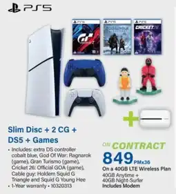 Incredible Connection PS5 Slim Disc + 2 CG + DS5 + Games offer