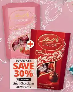 Checkers Lindt Chocolates All Variants offer