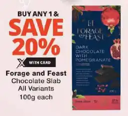 Checkers Forage and Feast Chocolate Slab All Variants offer