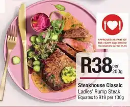 Checkers Steakhouse Classic Ladies Rump Steak offer
