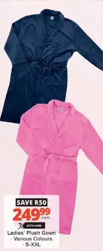 Checkers Ladies Plush Gown offer