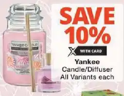 Checkers Yankee Candle/ Diffuser All Variants offer