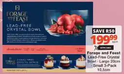 Checkers Forage and Feast Lead-Free Crystal Bowl offer