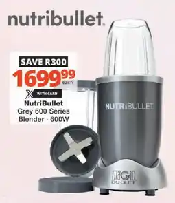 Checkers NutriBullet Grey 600 Series Blender offer
