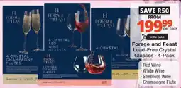 Checkers Forage and Feast Lead-Free Crystal Glasses offer