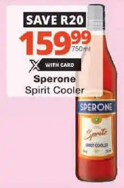 Checkers Sperone Spirit Cooler offer