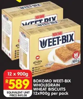 Shoprite Bokomo weet-bix wholegrain wheat biscuits offer