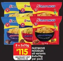Shoprite Fastmove noodles offer