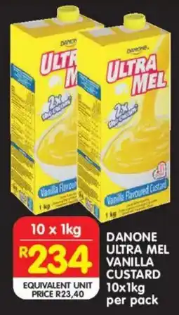 Shoprite Danone ultra mel vanilla custard offer