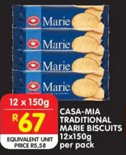 Shoprite Casa-mia traditional marie biscuits offer