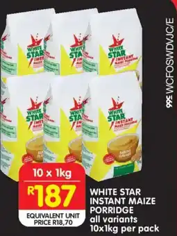 Shoprite White star instant maize porridge offer