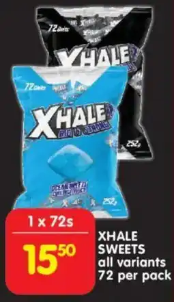 Shoprite Xhale Sweets offer