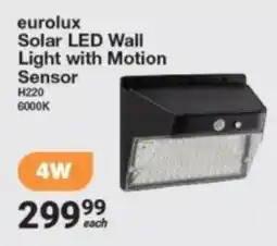 Mica Eurolux Solar LED Wall Light with Motion Sensor offer