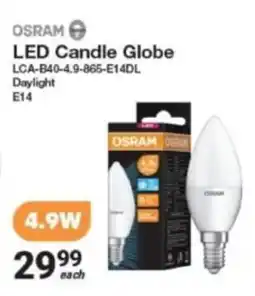 Mica Osram LED Candle Globe offer