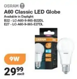 Mica Osram A60 Classic LED Globe offer