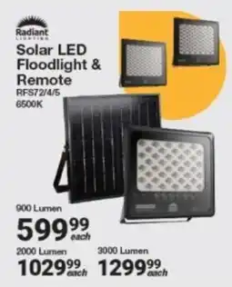 Mica Radiant Lighting Solar LED Floodlight & Remote offer