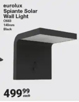 Mica Eurolux Spiante Solar Wall Light offer