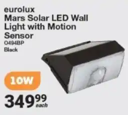 Mica Eurolux Mars Solar LED Wall Light with Motion Sensor offer