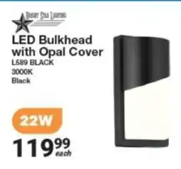 Mica Bright Star Lighting LED Bulkhead with Opal Cover offer