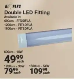 Mica Kloners Double LED Fitting offer