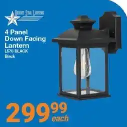 Mica Bright Star Lighting 4 Panel Down Facing Lantern offer