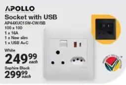 Mica Apollo Socket with USB offer