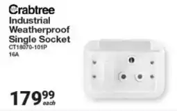 Mica Crabtree Industrial Weatherproof Single Socket offer