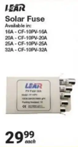 Mica Lear Solar Fuse offer
