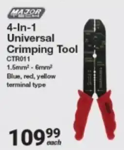 Mica Major Tech 4-In-1 Universal Crimping Tool offer