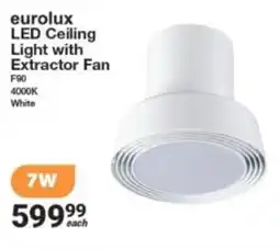 Mica Eurolux LED Ceiling Light with Extractor Fan offer