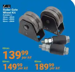 Mica Jaguar Roller Gate Wheel Kit offer