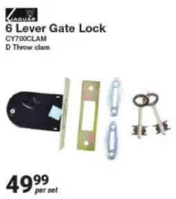 Mica Jaguar 6 Lever Gate Lock offer