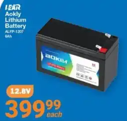 Mica Lear Aokly Lithium Battery offer