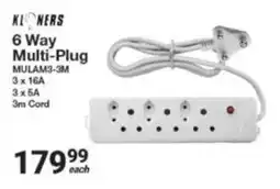 Mica Kloners 6 Way Multi-Plug offer