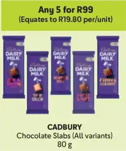 Makro Cadbury Chocolate Slabs offer