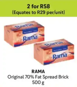 Makro Rama Original 70% Fat Spread Brick offer