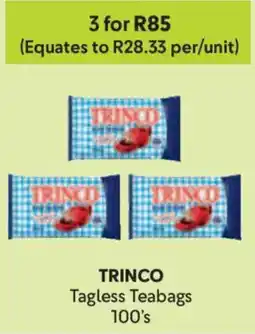 Makro Trinco Tagless Teabags offer