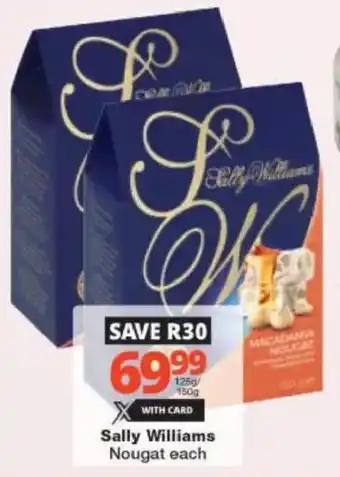 Checkers Sally Williams Nougat offer