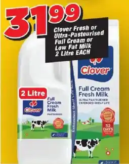 OK Grocer Clover Fresh or Ultra-Pasteurised Full Cream or Low Fat Milk offer