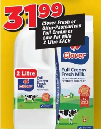 OK Grocer Clover Fresh or Ultra-Pasteurised Full Cream or Low Fat Milk offer