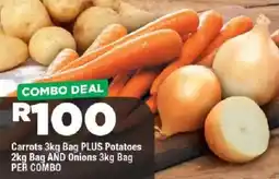 OK Grocer Carrots plus Potatoes and Onions offer