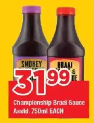 OK Grocer Championship Braai Sauce offer